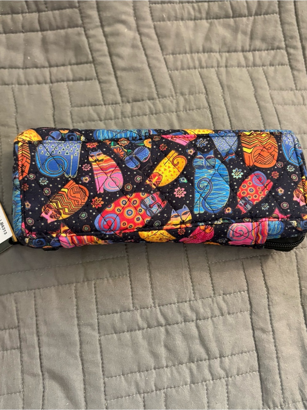 Laurel Burch 7-Day Quilted Pill Organizer Cat Design Travel Pill Box Multicolor - Picture 8 of 9